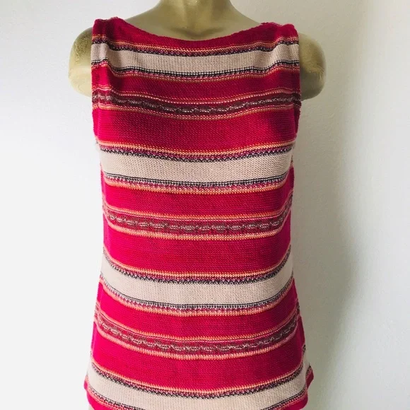 LAUREN Ralph Lauren PETITE Linen Blend TANK TOP PL - Picture 6 of 12